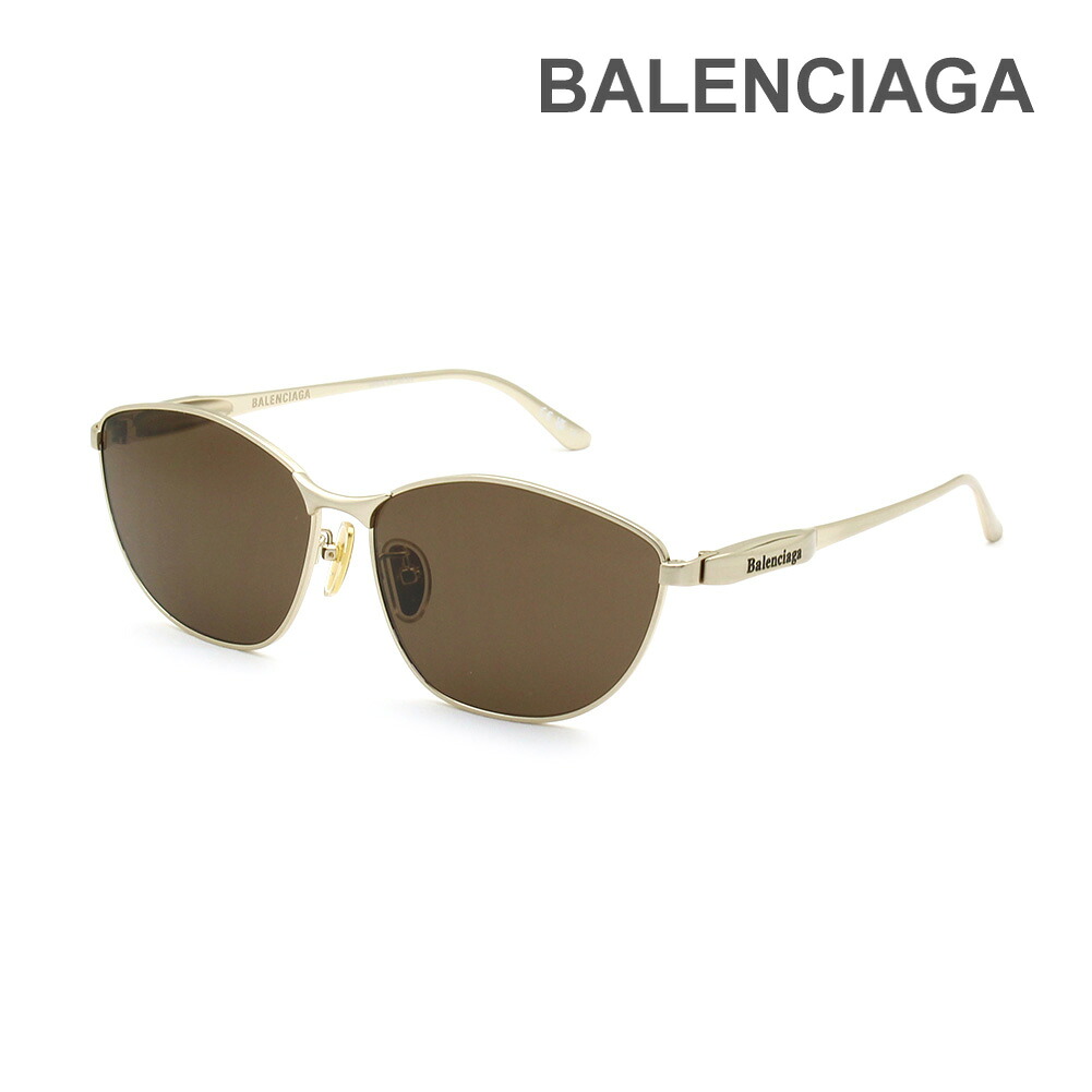 【国内正規品】バレンシアガ サングラス BB0358SK-003 ゴールド ノーズパッド レディース BALENCIAGA【送料無料（※北海道・沖縄は1,000円）】｜タイムクラブ