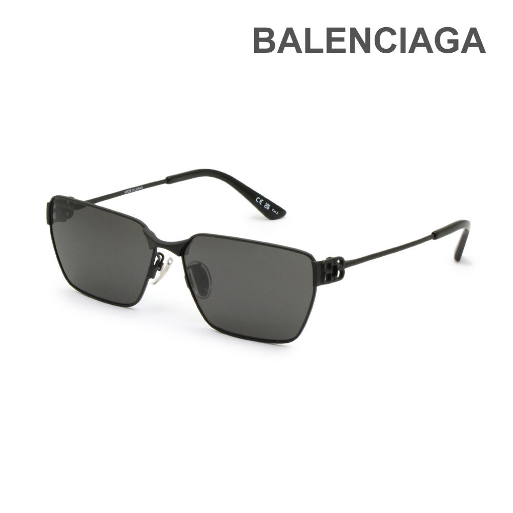 【国内正規品】バレンシアガ サングラス BB0374SK-001 マットブラック ノーズパッド メンズ レディース BALENCIAGA【送料無料（※北海道・沖縄は1,000円）】｜タイムクラブ