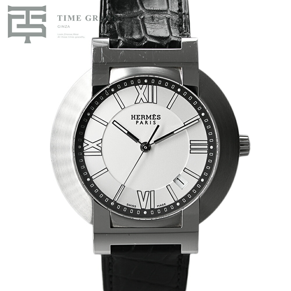 楽天市場】【ウォッチ】HERMES エルメス ノマード 革ベルト シルバー