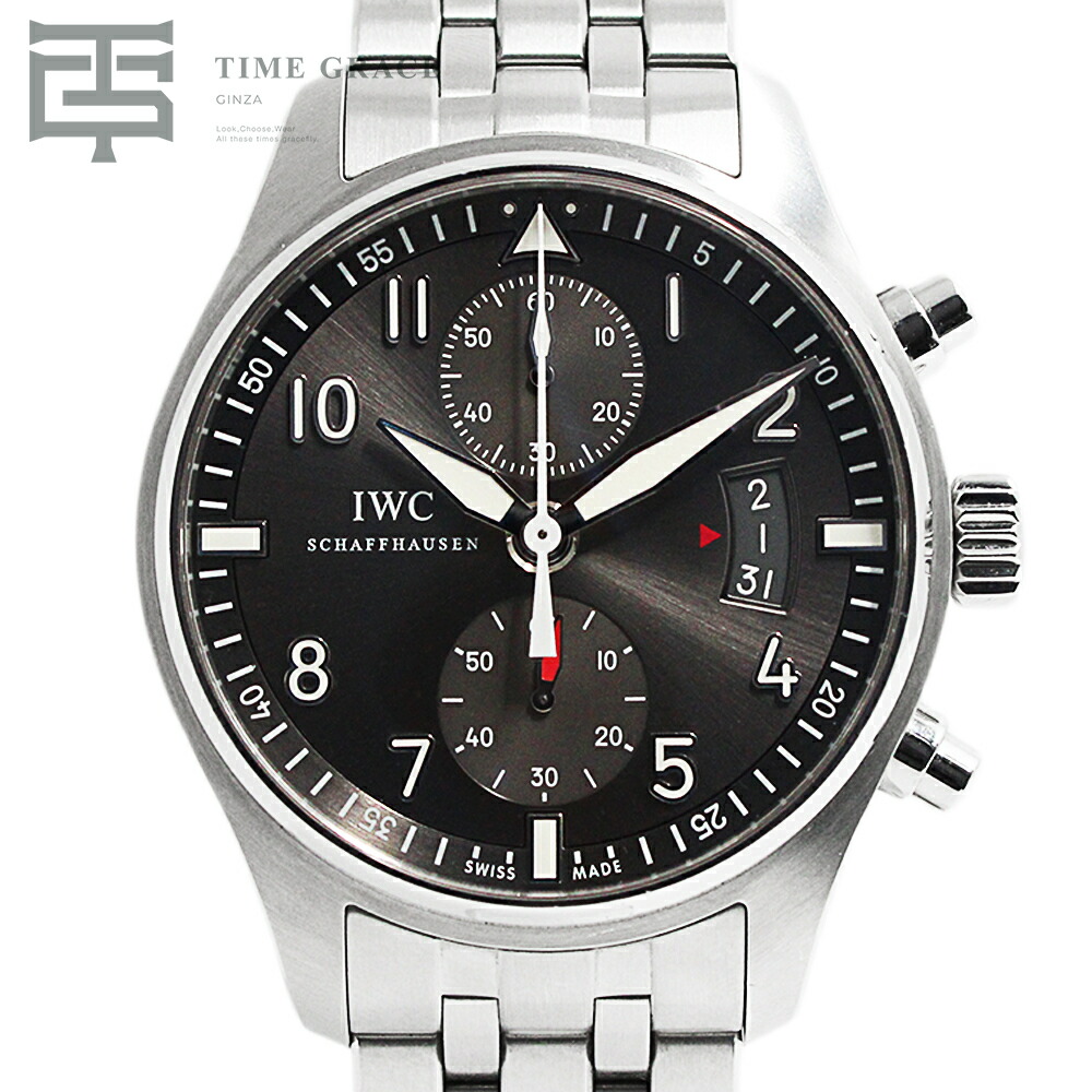 【中古】IWC スピットファイヤー クロノグラフ IW387804 Aランク 腕時計 アイ・ダブリュー・シー[ラッピング可]