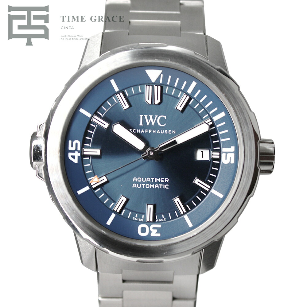 【中古】 IWC アクアタイマー オートマティック IW328801 ブルー Aランク メンズ