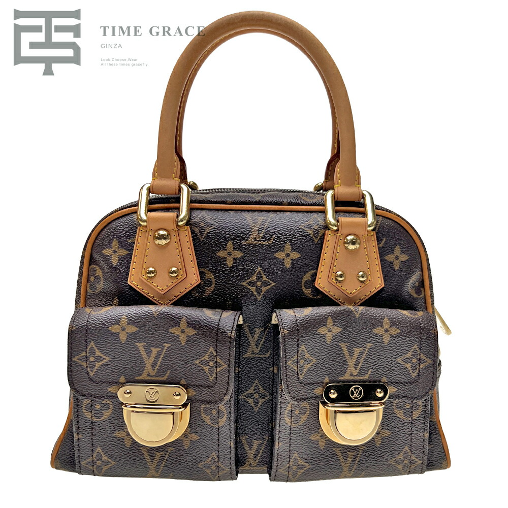 【中古】 LOUIS VUITTON マンハッタンPM ハンドバッグ モノグラム M40026/TH1006 Bランク レディース