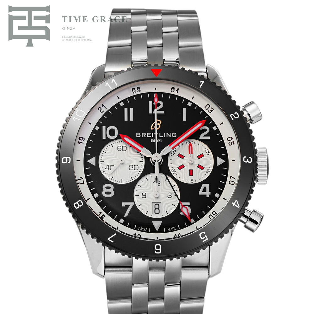 ブライトリング スーパー アヴィ B04 クロノグラフ GMT 46 モスキート YB04451A1B1A1 ブラック BREITLING 新品 腕時計