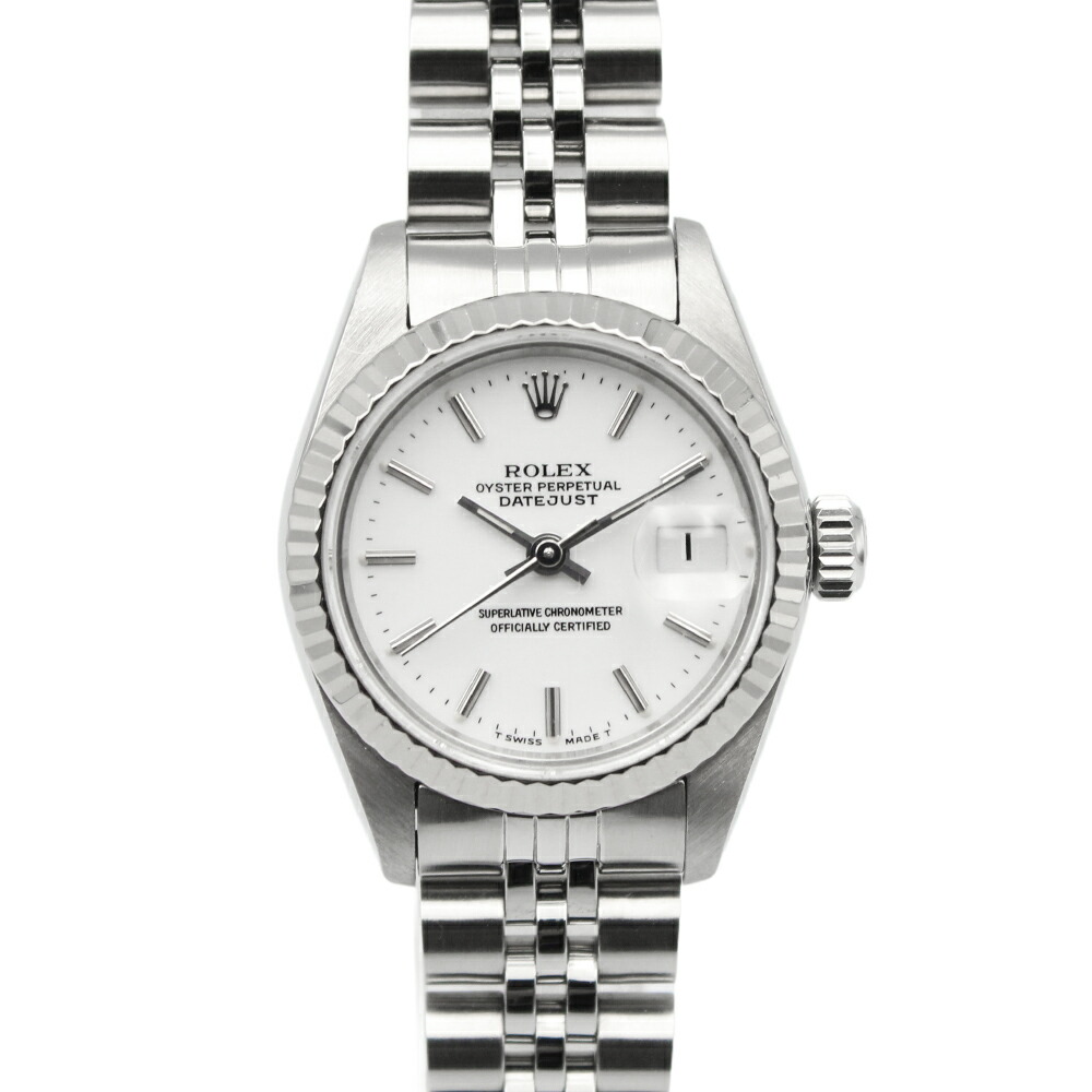 ロレックス  レディデイトジャスト26 69174 R番 しろがね色 ジュビリーブレス ROLEX 中古 ウオッチ