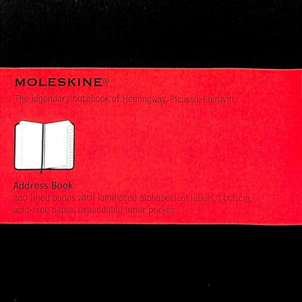 【楽天市場】Moleskine Address Book Large A5 a5 ｽﾘﾑ ﾓﾚｽｷﾝ(ﾓｰﾙｽｷﾝ) ｱﾄﾞﾚｽﾌﾞｯｸ 連絡