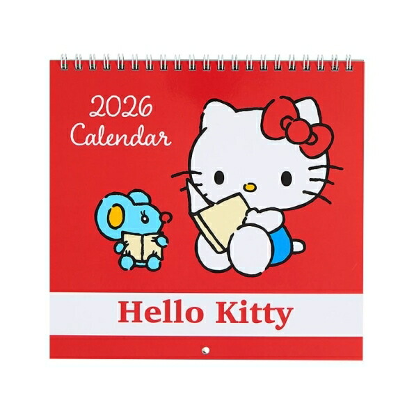 サンリオ　SANRIO　ハローキティ　HELLOKITTY　カレンダー 楽天市場】SANRIO ｻﾝﾘｵ 2026 1月始まり ｶﾚﾝﾀﾞｰ H165×W195 卓上 ﾘﾝｸﾞ