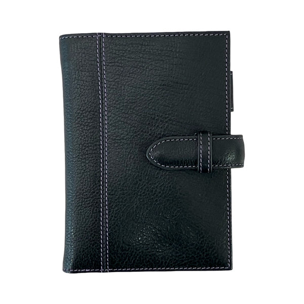 システム手帳 ナトゥーラ MINI6 13mm belt ブラック×パープル ミニ6 アシュフォード :4535036666365|手帳のタイムキーパー