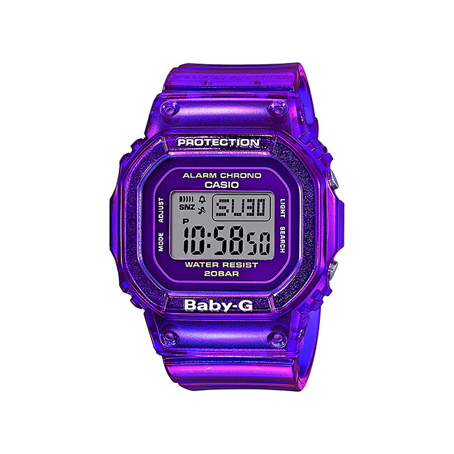 お歳暮 Casio Baby G カシオ ベビーg Bgd 560s 6jf 腕時計 レディース キッズ 子供 女の子 デジタル 防水 パープル 紫 スケルトン 工場直送 Faan Gov Ng