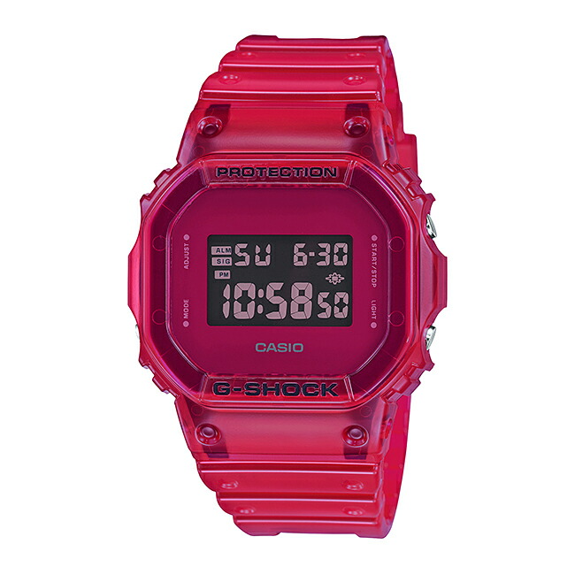 本店は Casio G Shock カシオ Gショック Dw 5600sb 4jf 腕時計 メンズ キッズ 子供 男の子 デジタル 防水 レッド 赤 スケルトン 最新情報 Mundotour Cl