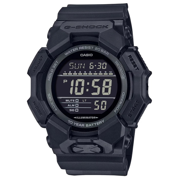 【10年保証】CASIO G-SHOCK カシオ Gショック GD-010-1A1 腕時計 時計 ブランド メンズ キッズ 子供 男の子 デジタル 日付 カレンダー 防水 ブラック 黒 ブルー 青 ギフト プレゼント