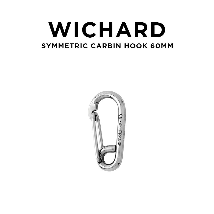 WICHARD SYMMETRIC CARBIN HOOK ウィチャード シンメトリック カービン フック 60MM 2313 キーリング  キーホルダー カラビナ 鍵 ブランド アウトドア ステンレス シルバー 海外モデル 送料無料 公式ショップ