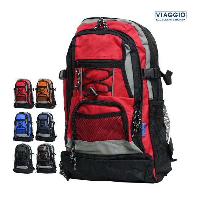 楽天市場】VIAGGIO多機能デイパック 7077 ブラック カモフラ ネイビー