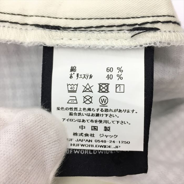 中古 Huf ハフ Easy Work Pant イージーワークパンツ ブラック ホワイト サイズ L Mens メンズ 中古 非常に良い Fs和泉中央店 211017 お宝家和泉中央店 Mydrap Com