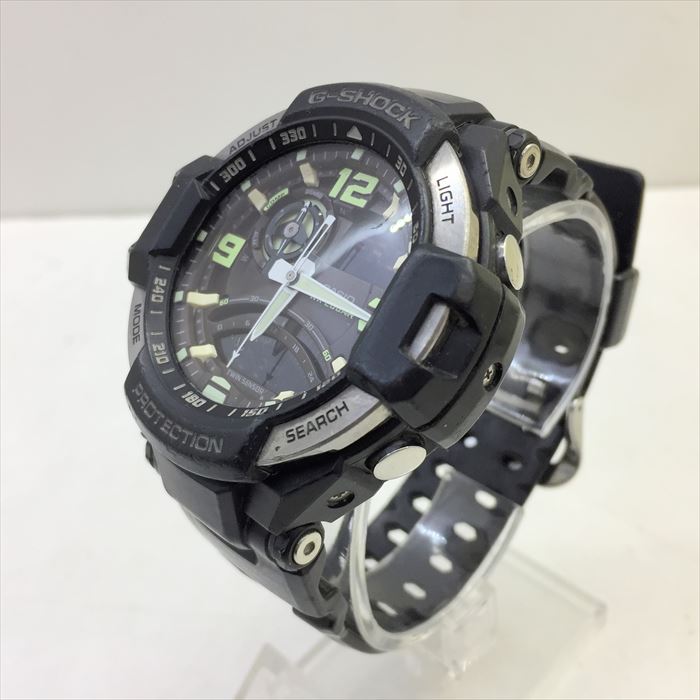 中古 Casio G Shock カシオ ジーショック Gravitymaster Ga 1000 1bjf Sky Cockpit スカイコックピット 生産終了モデル ブラック クォーツ メンズ 腕時計 雑貨 中古 可 Fs和泉中央店 お宝家和泉中央店 Maf Gov Ws