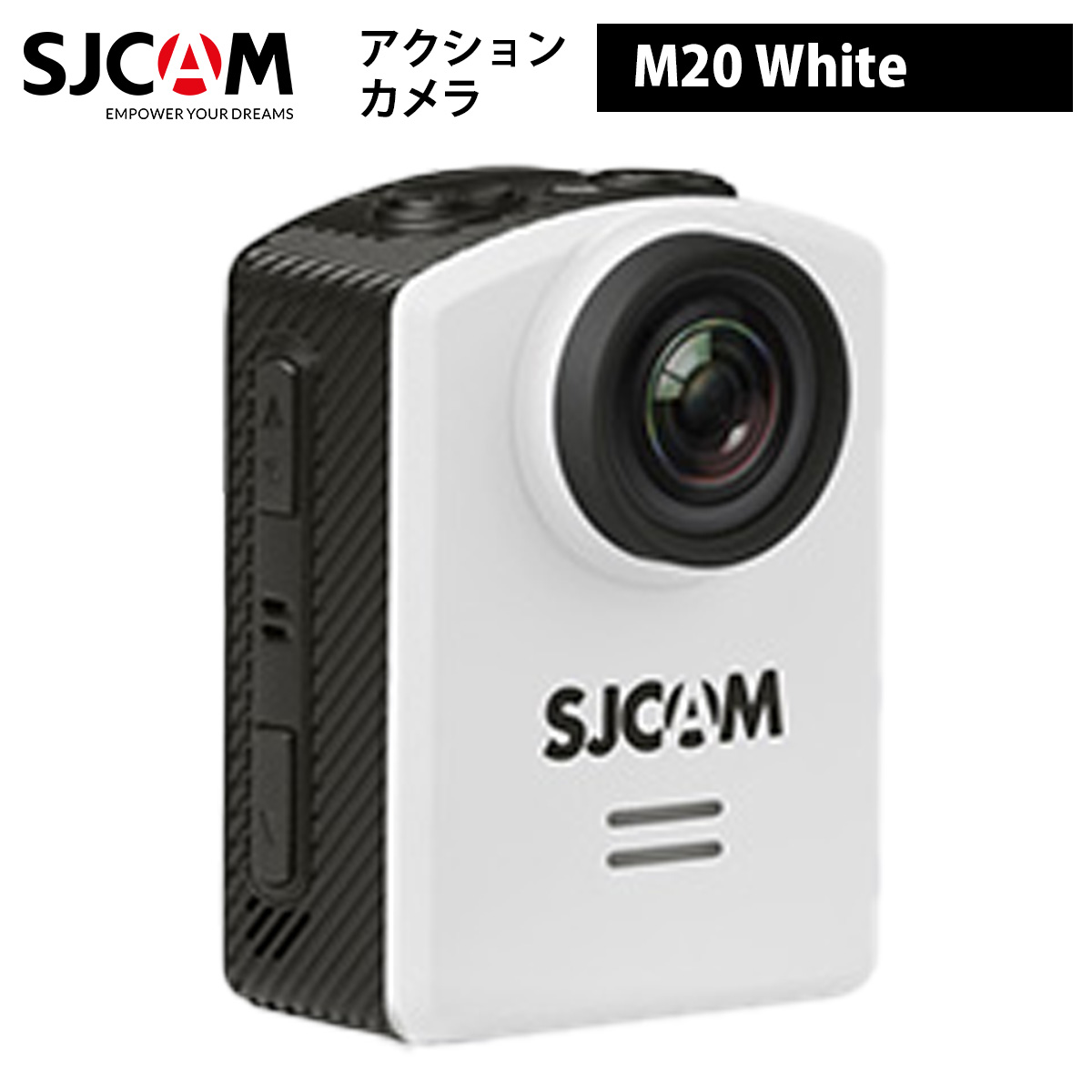 SJCAM 【定まりインポート品】動き写真器 M20（色：白いこと） 多役立つこと遠隔操作 16メガ絵素 ジャイロスタビライゼーション 選べる色合い ジャイロスコープ役立つこと 手ぶれ手を加える 水深30m 空録画媒体 雨合羽入れもの嘱する 仕かける サイクリング FPV 運転リコーダー