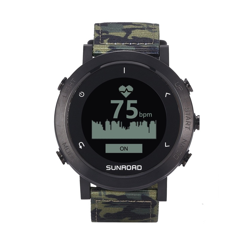 SUNROAD GPS積み上げるスポーツウォッチ FR935 Nylon Army