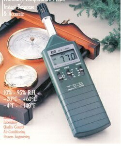 全国送料無料TES社［TES-1360A］温湿度測定器 TES-1360A（色：グリーン）｜タイムテクノロジー店