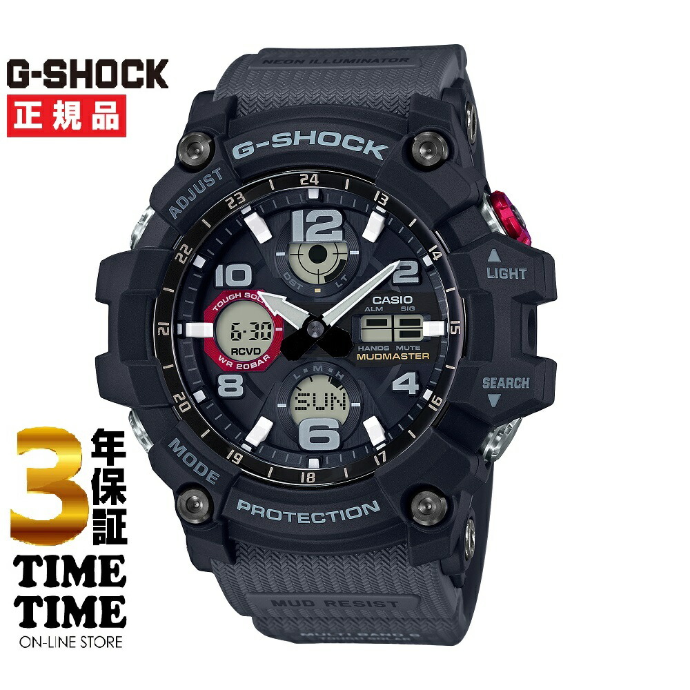 【ファッション対象ストア！10％クーポン付】CASIO カシオ G-SHOCK Gショック MUDMASTER マッドマスター ソーラー電波 ブラック GWG-100-1A8JF【安心の5年保証】
