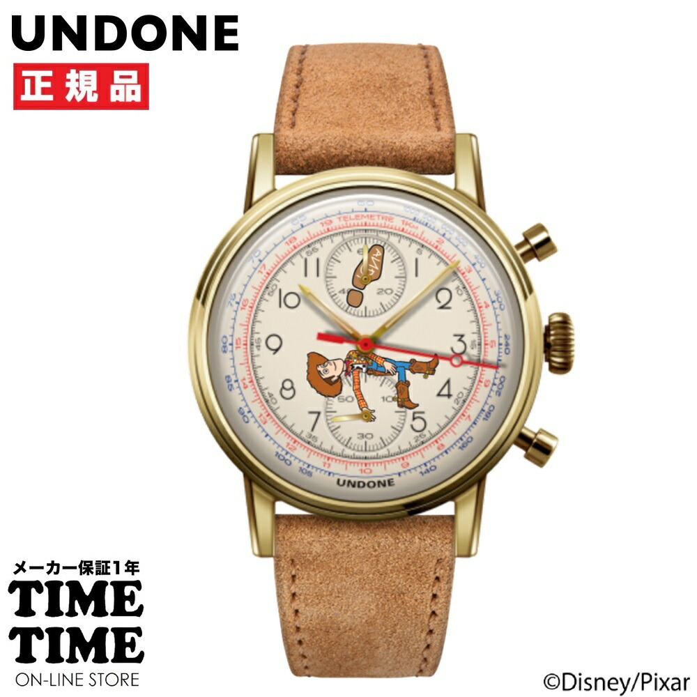 【11日26時まで！最大限度2,000円OFF引き換え証！尖んがり最大限度47倍】UNDONE アンダーン URBAN アーバン TOYSTORY 01 WOODY 手あそび謂われ因縁 ウッディ クロノグラフ URBAN-TOYSTORY-01-WOODY 【楽になることの製造会社1年引きうける】