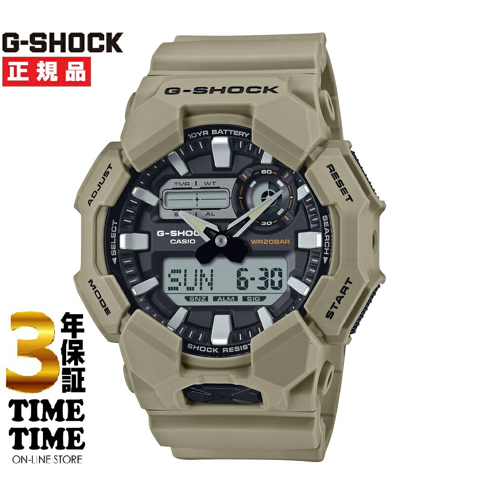 CASIO カシオ G-SHOCK Gショック GA-010-5AJF 【安心の5年保証】ベージュ｜TIMETIME ONLINE STORE