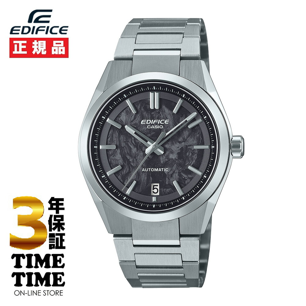 【ファッション対象ストア！10％クーポン付】CASIO カシオ EDIFICE エディフィス フォージドカーボン採用 自動巻 ブラック EFK-100YCD-1AJF【安心の5年保証】