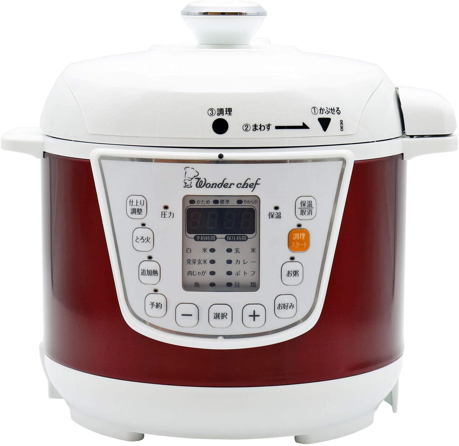 楽天市場】ワンダーシェフ マイコン電気圧力鍋 4L スターター