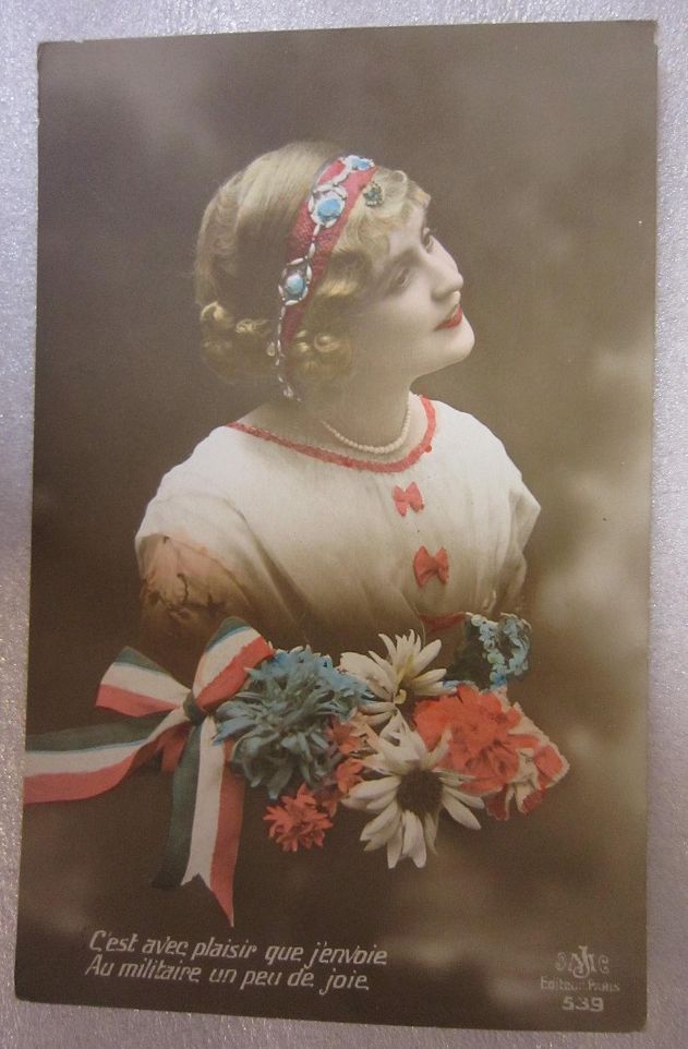 楽天市場】アンティークポストカード フランス 美しい少女 : タイニー