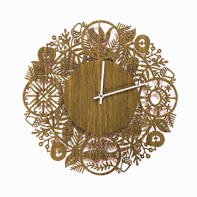 Etno Design（エトノデザイン）柱時計TIME OF FULLNESS 縁絶無《ともし火色つや》