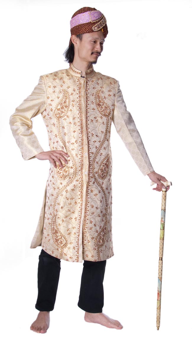 インド雑貨 アジア雑貨 Tirakita マハラジャの象牙色ステッキ 送料無料 マハラジャの象牙色ステッキ インド 食材 送料無料 衣料 インド料理 杖 ファッション ヨガマット 杖 エスニック 服 アジア インド 民族衣装 エスニック衣料