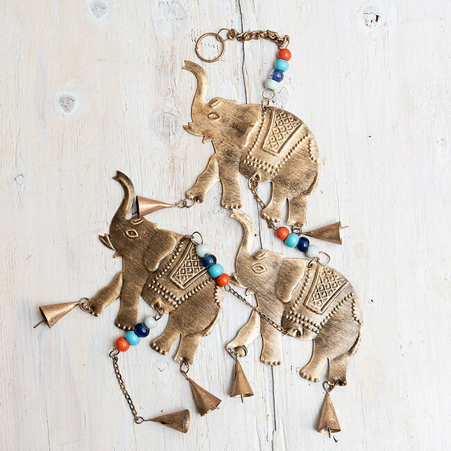 Tirakita To Door Chimes The Copper Hanging Elephant Three Gold