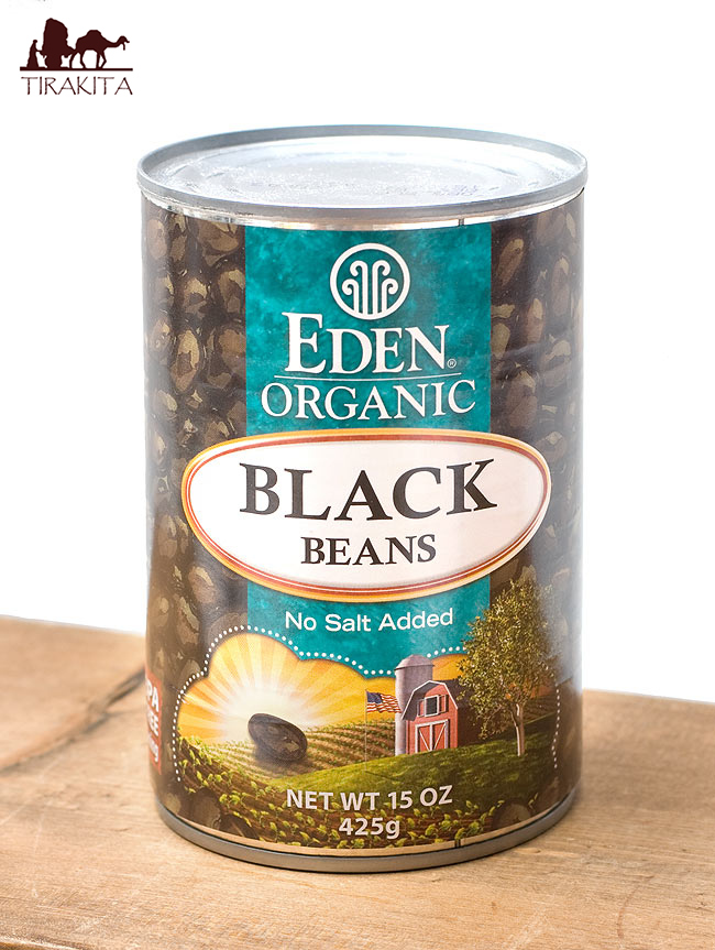 【オーガニック】ブラック ビーンズ 缶詰 Black Beans 425g【アリサン】 / ALISHAN アメリカ 黒豆 ブラックビーン ダル Eden（エデン） 認証製品など スパイス アジアン食品 エスニック食材画像