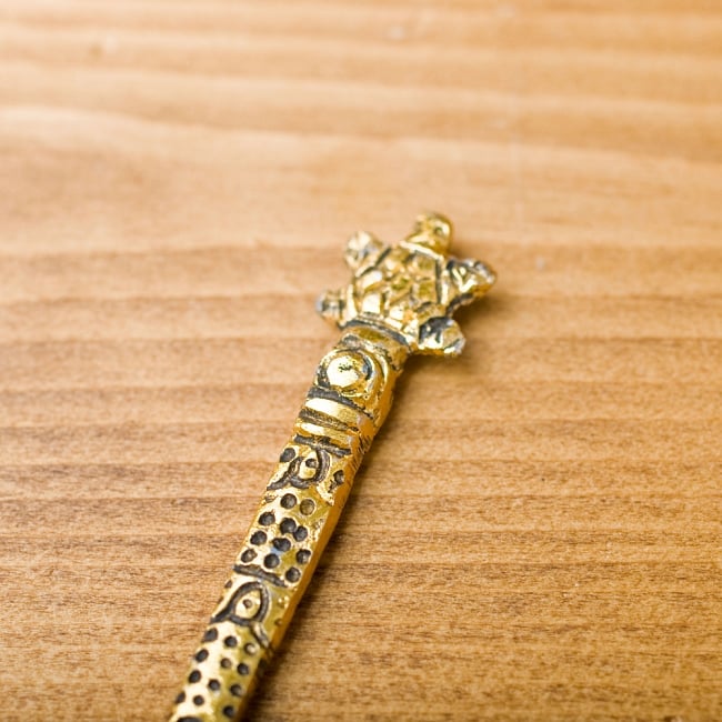 アジアン金属のかんざし【カメ】/エスニック髪飾り金色銀色シルバーインドアクセサリーアンクレットピアスリングビンディー