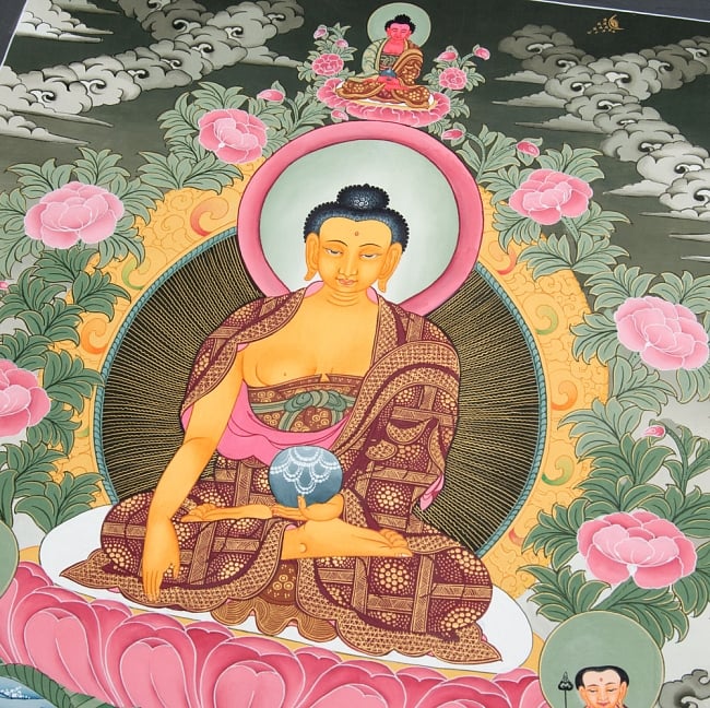 送料無料 一点物 タンカ 阿しゅく如来 アクショービヤ マンダラ 60 5x47cm 仏画 チベット 曼荼羅 曼陀羅 インド 本 印刷物 ステッカー ポストカード ポスター Cliniquemenara Ma