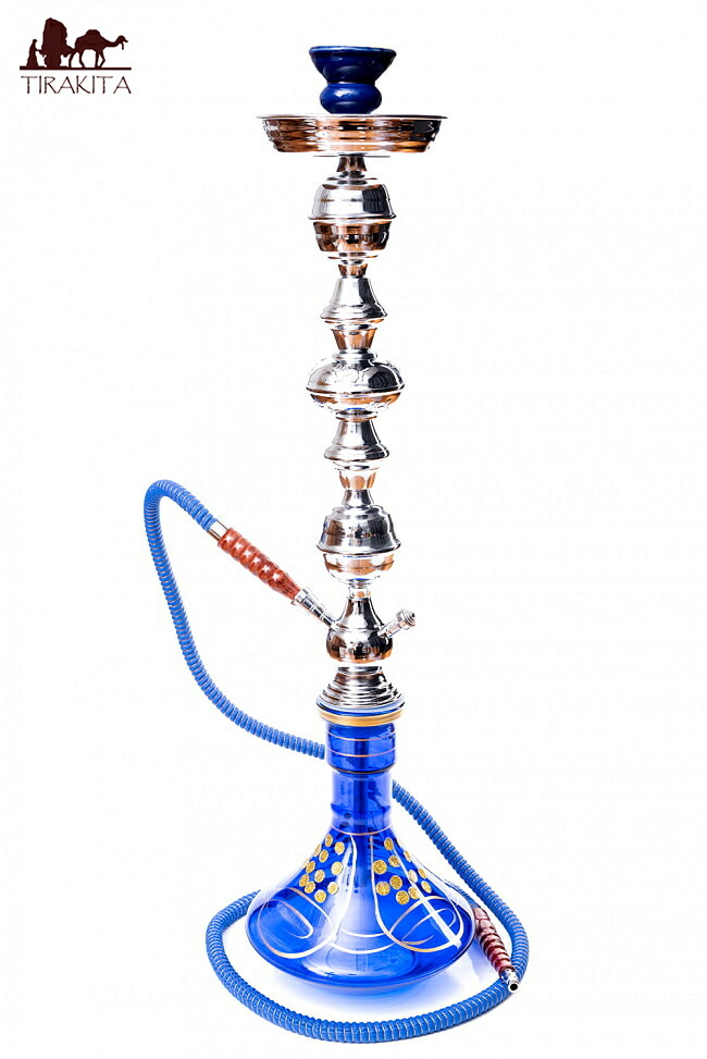 【送料無料】 シーシャ(水タバコ)青【約76cm】 / 水パイプ 水煙管 フッカー ナルギレ フレーバー シーシャの炭 shisha hookha 即納 シーシャ（水タバコ） エスニック インド アジア 雑貨【レビューで1000円クーポン プレゼント】