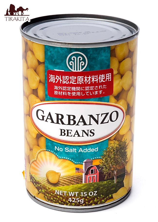 【オーガニック】ひよこ豆 缶詰 Garbanzo Beans 【425g】 アリサン / ALISHAN アメリカ チャナ ダル Eden（エデン） 認証製品など スパイス アジアン食品 エスニック食材画像