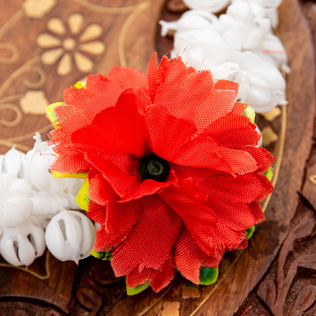 南インドの髪飾り ジャスミンのつぼみ 白 花 頭 アクセサリー アジア エスニック