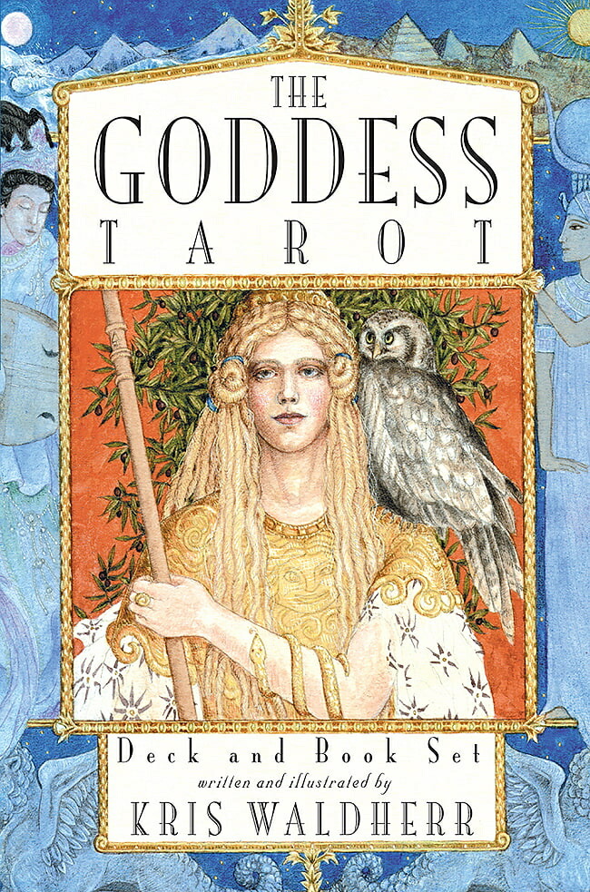 【送料無料】 女神タロットデッキ＆ブックセット The Goddess Tarot Deck＆Book Set / オラクルカード 占い カード占い US Games 占術関連全部見る ルノルマン コーヒーカード インド 本 印刷物 ステッカー ポストカード ポスター