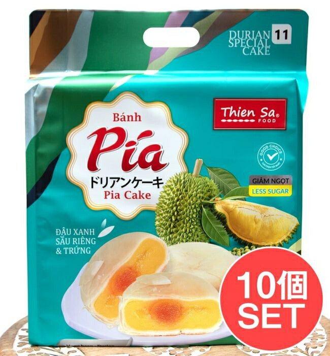 【送料無料】 10個セット】ドリアンケーキ(塩漬卵入り）400g MUNG BEAN FRESH DURIAN / ベトナム お菓子 再入荷【Re Arrivel】再入荷 エスニック 人気商品 アジアン食品 エスニック食材