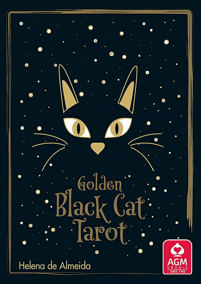 【送料無料】 金の黒猫タロット gold black cat tarot / オラクルカード 占い カード占い US GAMES 占術関連全部見る ルノルマン コーヒーカード インド 本 印刷物 ステッカー ポストカード ポスター画像