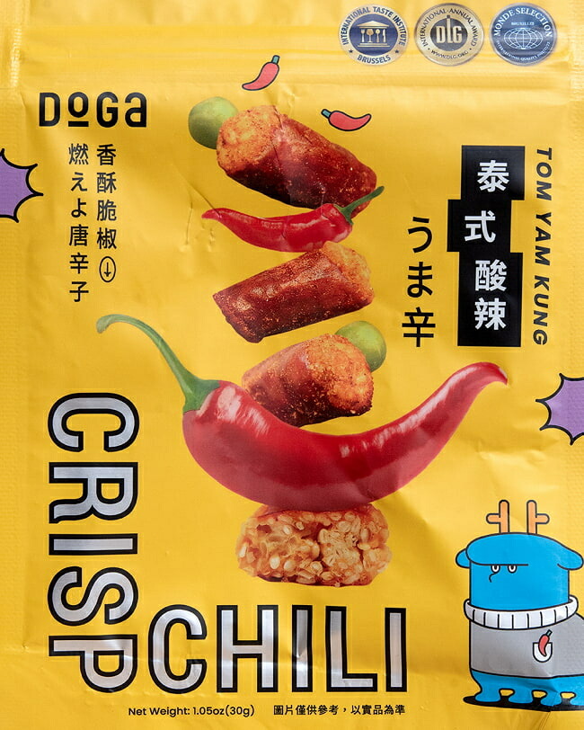 【楽天市場】台湾スナック クリスプチリ トムヤンクン風味 30g CRISP CHILLI 泰式酸辣 うま辛【台湾DOGA】 / 盛香珍 お