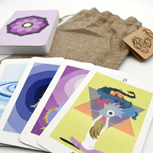 【送料無料】 子龍ちゃー。の言伝 Little dragon. The legend of / オラクルカード 占い カード占い タロット istyling 占術関連全部見る ルノルマン コーヒーカード インド 本 印刷物 ステッカー ポストカード ポスター｜インド雑貨・アジア雑貨-TIRAKITA