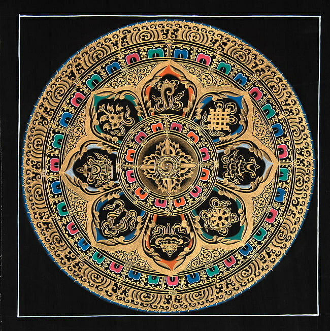チベット　曼荼羅　マンダラ　カーラチャクラ　仏画　仏教　仏具　密教 仏画 タンカ カーラチャクラ曼荼羅 仏像｜大阪の仏画販売｜多羅堂