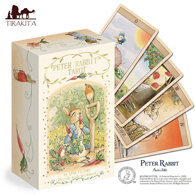 【送料無料】 ピーターラビット タロット - Peter Rabbit Tarot / 占い カード オラクル ルノルマン スピリチュアル 日本語 新日本総合出版 占術関連全部見る コーヒーカード インド 印刷物 ステッカー ポストカード ポスター