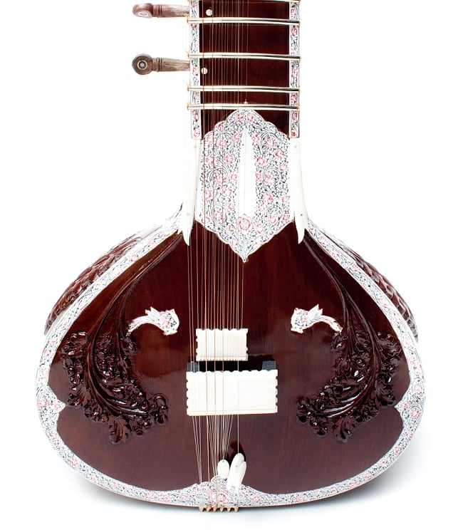 シタールセット グラスファイバーケース Sitar インド 楽器 弦楽器 民族楽器 インド楽器 エスニック楽器 ヒーリング楽器 買収