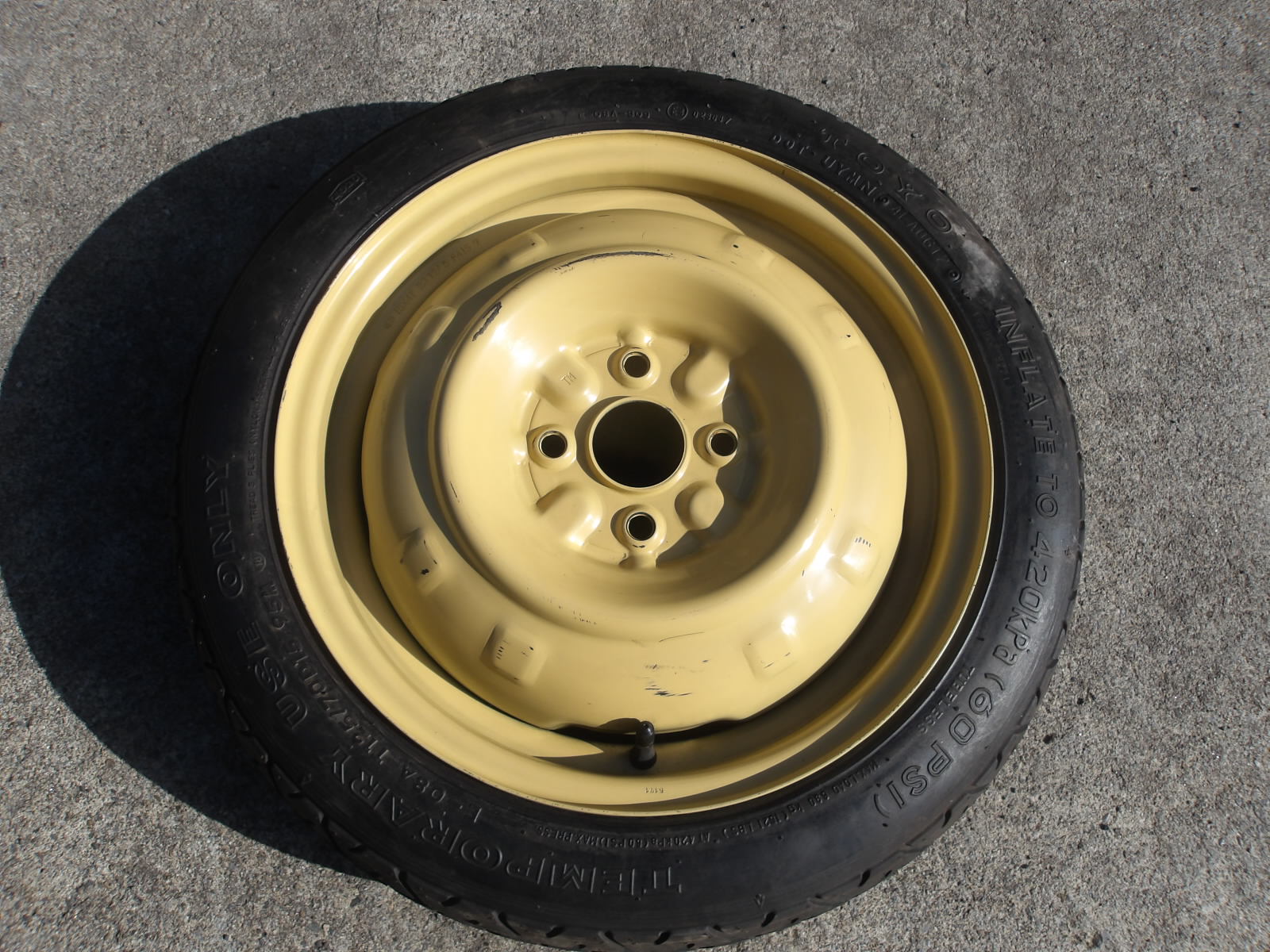 【楽天市場】P786-ソ2 ほぼ未使用 【中古】{送料無料} T 125/70D15 1本 スペアタイヤ 95M 125/70-15 125 ...