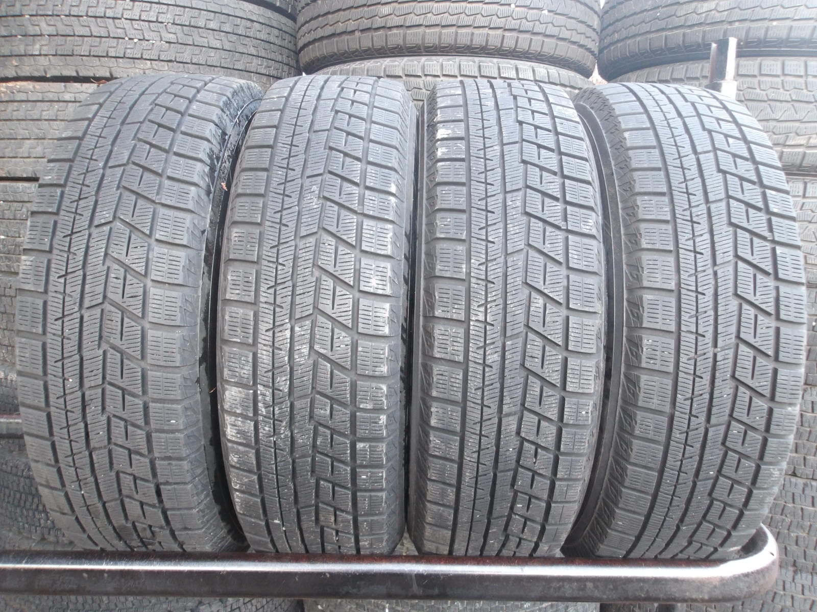 Q272-ソ1 【中古】{送料無料} 195/65R16 冬4本セット スタッドレス 92Q 195/65-16 195-65-16 ヨコハマ アイスガード iG60|タイヤ夢 店