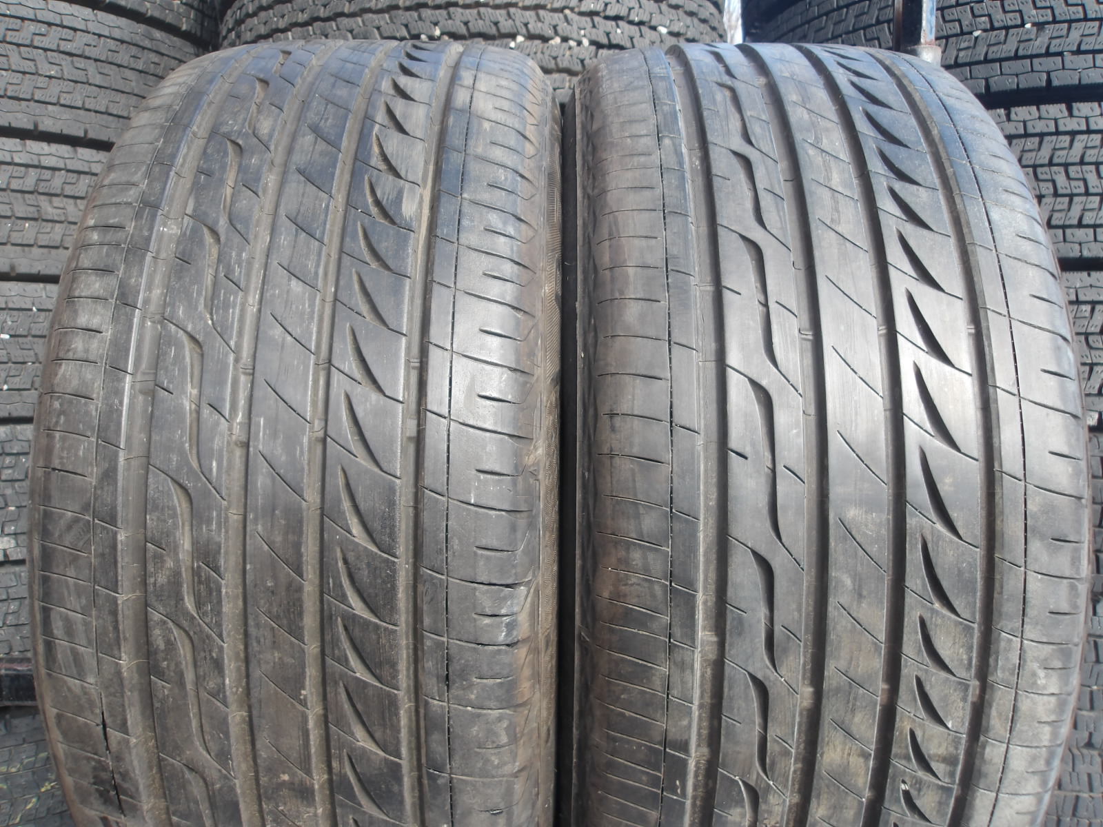 Q510k-ソ1 【中古】{送料無料} 245/45R17 夏2本セット サマータイヤ 95W 245/45-17 245-45-17 ブリヂストン エコピア レグノ GR-X1｜タイヤ夢　店