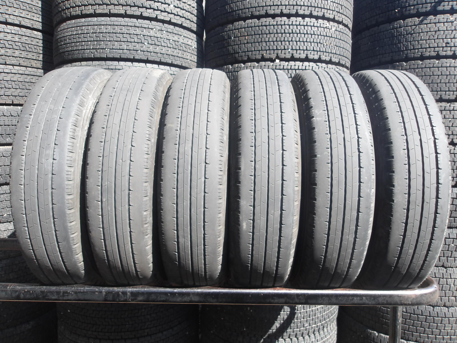 Q892-5 【中古】{送料無料} 205/85R16 夏6本セット サマータイヤ LT 117/115L 205/85-16 205-85-16 ダンロップ エナセーブ SPLT 50A チューブレス|タイヤ夢 店