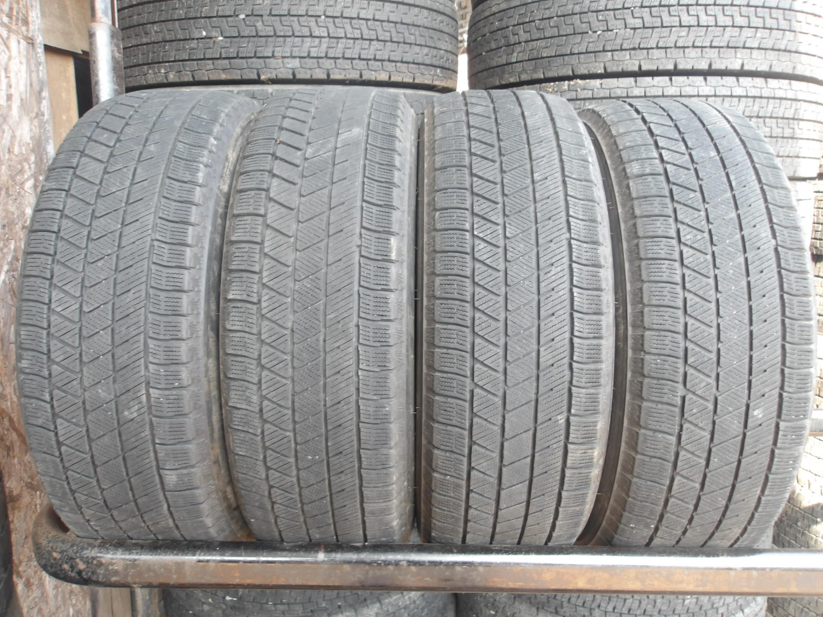 Q987-12 【中古】{送料無料} 185/60R15 冬4本セット スタッドレス 84Q 185/60-15 185-60-15 ブリヂストン ブリザック VRX3|タイヤ夢 店