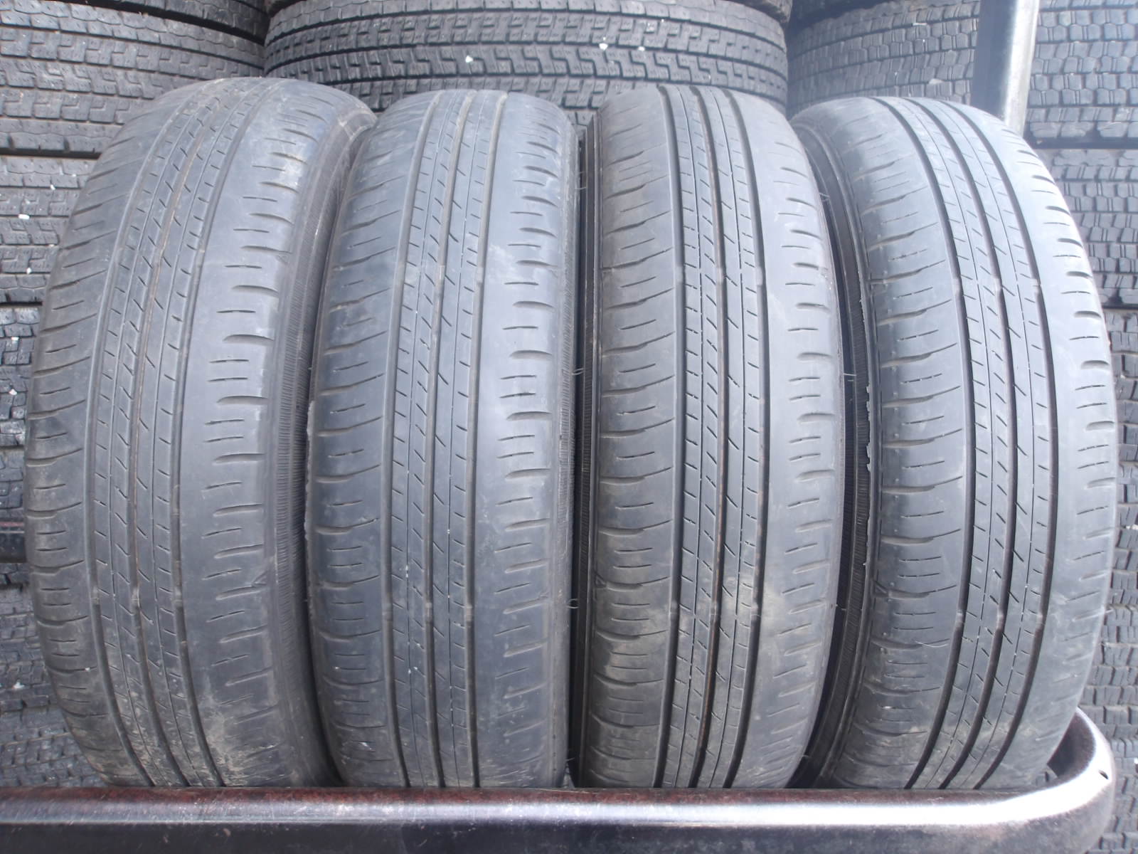 X59-1 【中古】{送料無料} 155/70R13 夏4本セット サマータイヤ 75S 155/70-13 155-70-13 ダンロップ エナセーブ EC300+|タイヤ夢 店